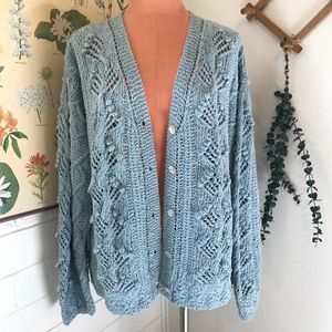 Laura Ashley Cozy Granny Pearl Button Cardigan
